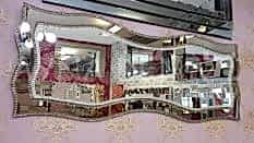 Bükümlü Çift Taş Model Taşlı Ayna