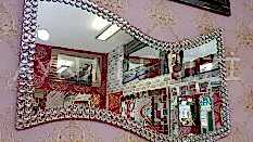 Dalgalı Taş Model Taşlı Ayna