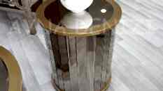 Arya Model Aynalı Yan Sehpa