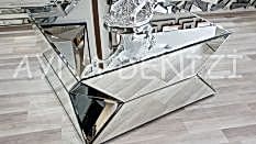 Diagonal Model Aynalı Orta Sehpa