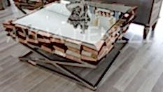 Rüzgar Model Aynalı Orta Sehpa