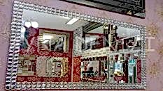 Dikdörtgen Zarif Taş Model Taşlı Ayna