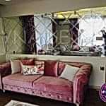 Baklava Dilimli Desenli Ayna