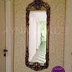 Klasik Model Gümüş Renk Boy Aynası