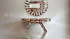 Altıgen Model Aynalı Dresuar Takımı