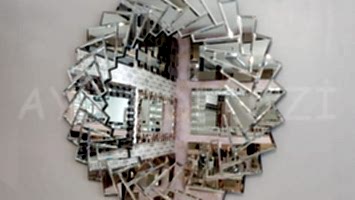 Rüzgar Gülü Model Modern Ayna