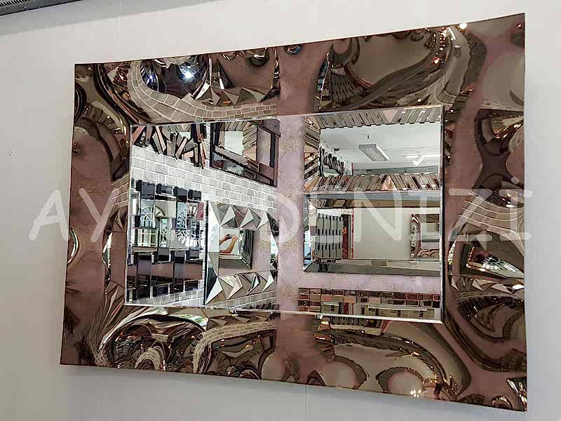 Active Bronze Model Hareketli Modern Ayna