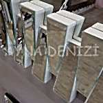 Akustik White Silver Model Beyaz Şeffaf Renk Modern Ayna-19