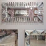 Akustik White Silver Model Beyaz Şeffaf Renk Modern Ayna-2