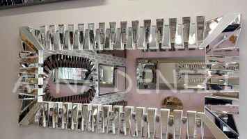 Akustik White Silver Model Beyaz Şeffaf Renk Modern Ayna