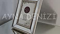 Jesy First Silver Model Gümüş Renk Dekoratif Aynalı Resim Çerçevesi