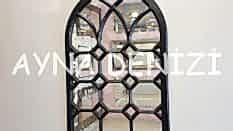 Rennes Model Siyah Renk Dekoratif Pencere Ayna