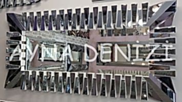 Akustik White Smoked Model Beyaz Füme Renk Modern Ayna