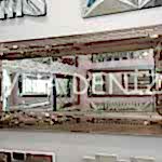 Çizgi Bronze Model Modern Ayna-1