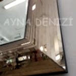 Çizgi Bronze Model Modern Ayna-12