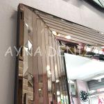 Çizgi Bronze Model Modern Ayna-22