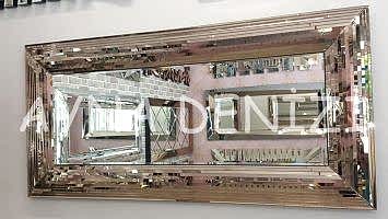 Çizgi Bronze Model Modern Ayna