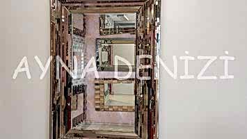 Çizgi Small Bronze Model Modern Ayna