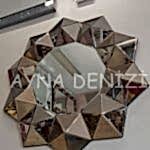 Kristal Bronze Model Modern Ayna-10