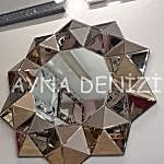 Kristal Bronze Model Modern Ayna-13