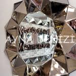 Kristal Bronze Model Modern Ayna-14