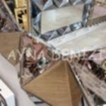 Kristal Bronze Model Modern Ayna-20