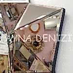 Kristal Bronze Model Modern Ayna-21