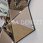 Kristal Bronze Model Modern Ayna-23