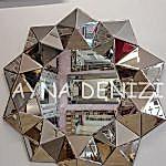 Kristal Bronze Model Modern Ayna-3