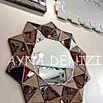 Kristal Bronze Model Modern Ayna-6