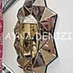 Kristal Bronze Model Modern Ayna-9