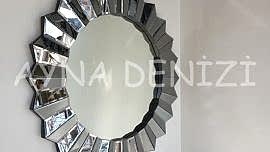 Madalyon Black Smoked Model Siyah Füme Renk Modern Ayna