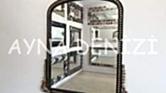 Lady Model Siyah Altın Renk Dekoratif Ayna