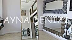 Majeste Luxury Model Gold Altın Renk Metal Çerçeveli Ayaklı Boy Aynası