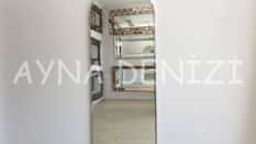 Matilda Elegant Model Platin Gümüş Renk Metal Çerçeveli Boy Aynası