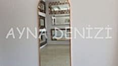 Matilda Elegant Model Rose Gold Altın Renk Metal Çerçeveli Boy Aynası