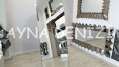 Matilda Luxury Model Platin Gümüş Renk Metal Çerçeveli Ayaklı Boy Aynası