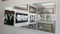 Royal Elegant Model Beyaz Renk Metal Çerçeveli Dekoratif Ayna