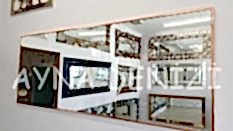 Royal Elegant Model Rose Gold Altın Renk Metal Çerçeveli Dekoratif Ayna