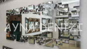 Triyo Silver Model Modern Ayna