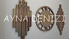 Perfect Future Bronze Model Üçlü Set Aynalı Saatli Niş Takımı