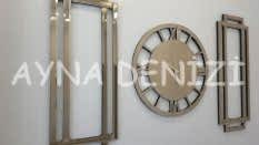 Stylish Future Bronze Model Üçlü Set Aynalı Saatli Niş Takımı