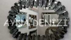 Güneş Piyano Black Small Smoked Model Modern Ayna