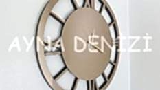 Future Bronze Model Bronz Renk Dekoratif Aynalı Duvar Saati