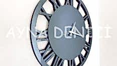 Future Roma Smoked Model Füme Renk Dekoratif Aynalı Duvar Saati