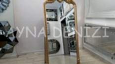 Princess Gold Model Altın Renk Ayaklı Boy Aynası