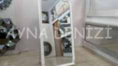 Princess White Gold Model Beyaz Altın Renk Ayaklı Boy Aynası