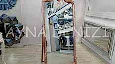 Princess Copper Gold Model Rose Gold Altın Renk Ayaklı Boy Aynası