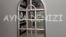 Massa Model Gümüş Renk Dekoratif Pencere Ayna