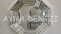 Angled Small Silver Model Modern Ayna